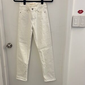 White Levi Classic Straight Jeans
